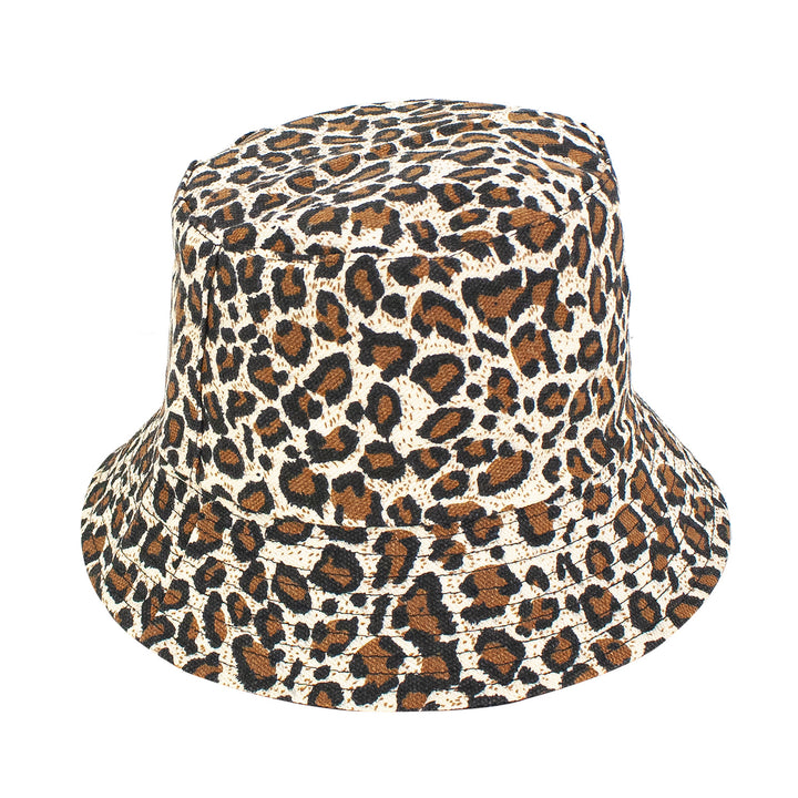 Leopard Polyester Bucket Hat  Doba Default  