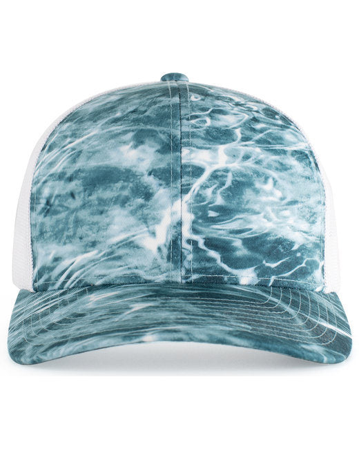 Pacific Headwear 107C Snapback Trucker Hat  Doba OS SPINDRIFT/ WHITE 