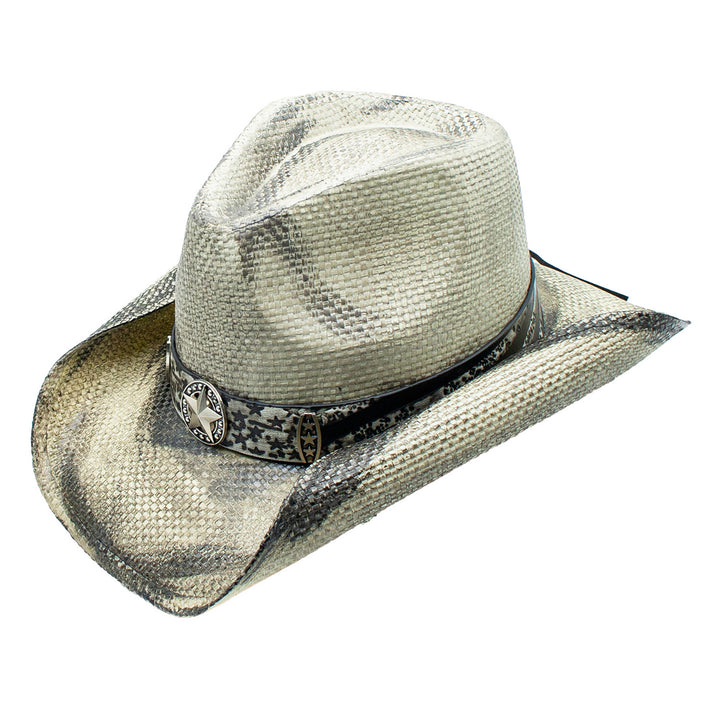 Salgado Toyo Straw Star Buckle Western Drifter Cowboy Hat  Doba Default  