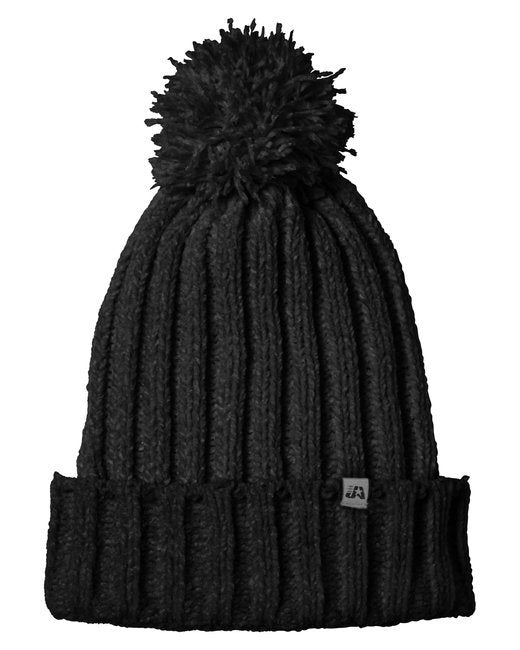 J America 5008JA Cushy Knit Hat  Doba OS BLACK 