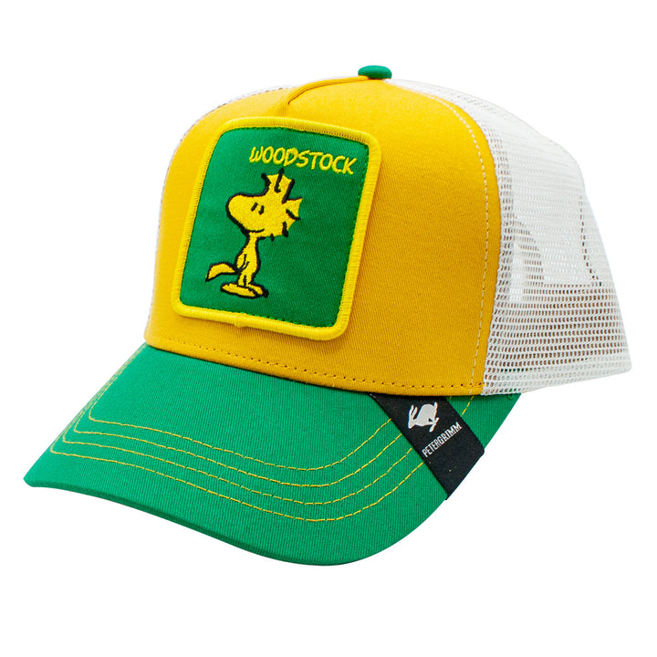 Woodstock Peanuts Cotton Mesh Yellow Adjustable Trucker Hat  Doba Default  