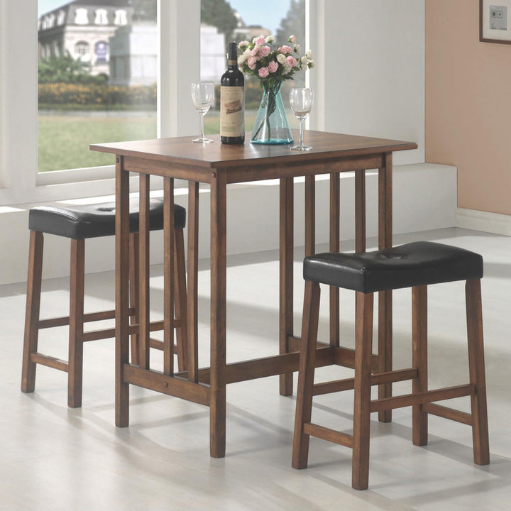 Brown 3-Piece Counter Dining Set  Doba as Pic  