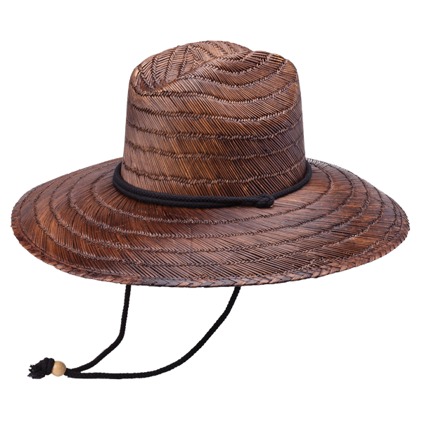 Costa Straw Lifeguard Hat  Doba Dark Brown  