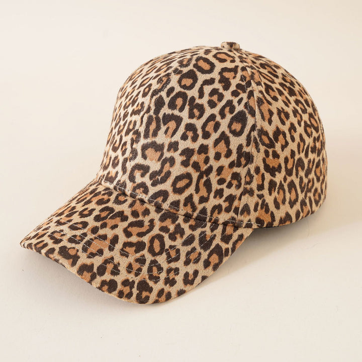 New baseball cap ladies casual neutral European and American leopard print peaked cap summer sports sunscreen sun hat  Doba Khaki  