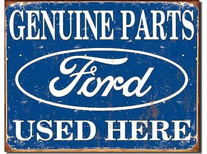 Ford Parts Used Here Vintage Auto Car Garage Novelty Sign 12" x 16" Novelty Sign Cozy Home Treasures   